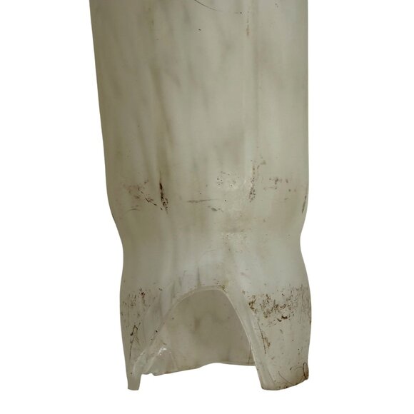 Blue Single Lily Tulip Gone With The Wind Frosted Lamp Desk Lamp 8.25" FLAW - Picture 7 of 11